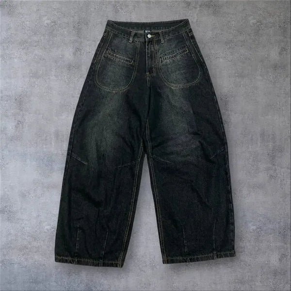 [BUNJANG] Trillion Black Denim Pants / 트릴리온 흑청 데님 팬츠