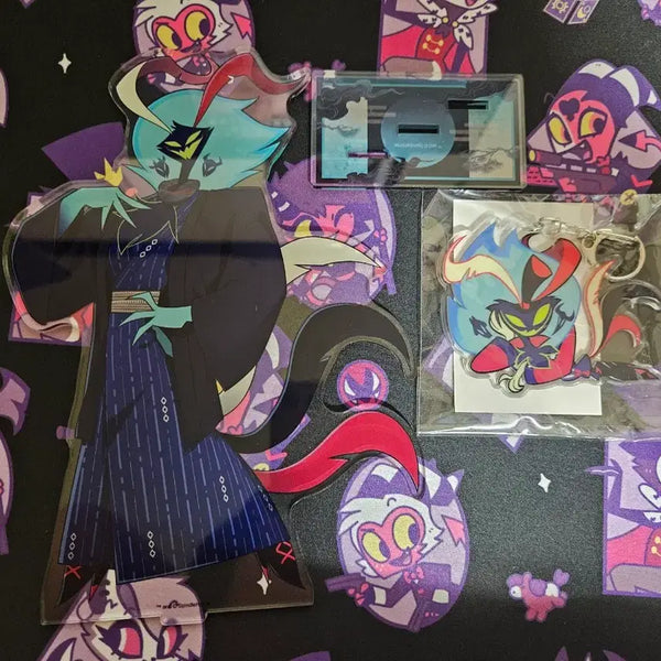 [BUNJANG] Heluba Boss Asmodeus Standee + Keychain / 헬루바보스 아스모데우스 스탠드+키링