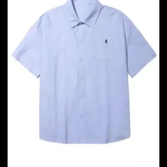[BUNJANG] Trillion City Boy Oversized Short-Sleeve Shirt Sky Blue M / 트릴리온 시티보이 오버핏 반팔 셔츠 하늘색 m