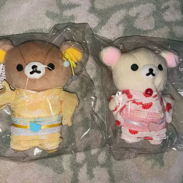 [BUNJANG] Rilakkuma & Korilakkuma Kimono Doll Set / 리락쿠마 코리락쿠마 기모노 인형 세트
