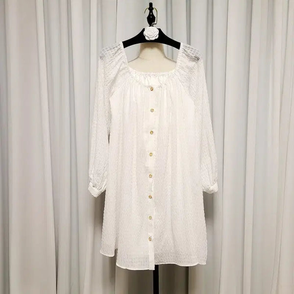 [BUNJANG] among Blouse Mini Dress / among 어몽 블라우스 미니 드레스