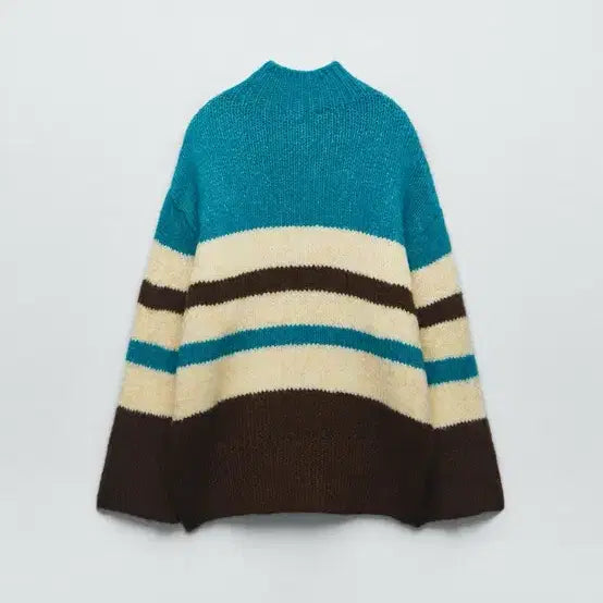 [BUNJANG] Zara Striped Knit Sweater / 자라 스트라이프 니트 스웨터