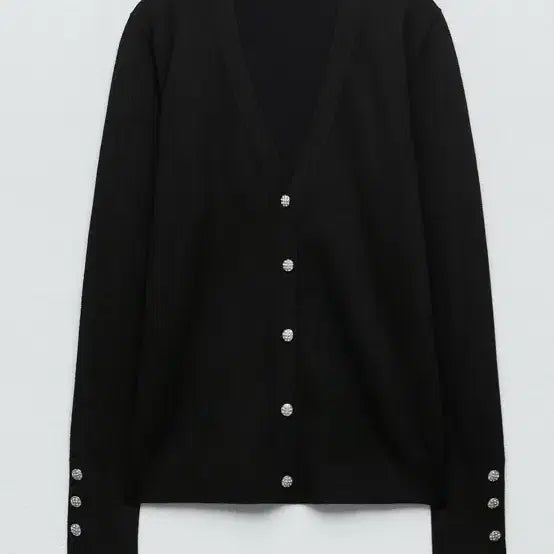 [BUNJANG] ZARA Jewelry Button Knit Cardigan / 자라 주얼리 버튼 니트 가디건
