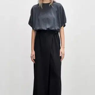 [BUNJANG] System Back-Banding Wrap Wide Pants Size 66 / 시스템 system 백밴딩 랩 와이드 팬츠 66사이즈 정품