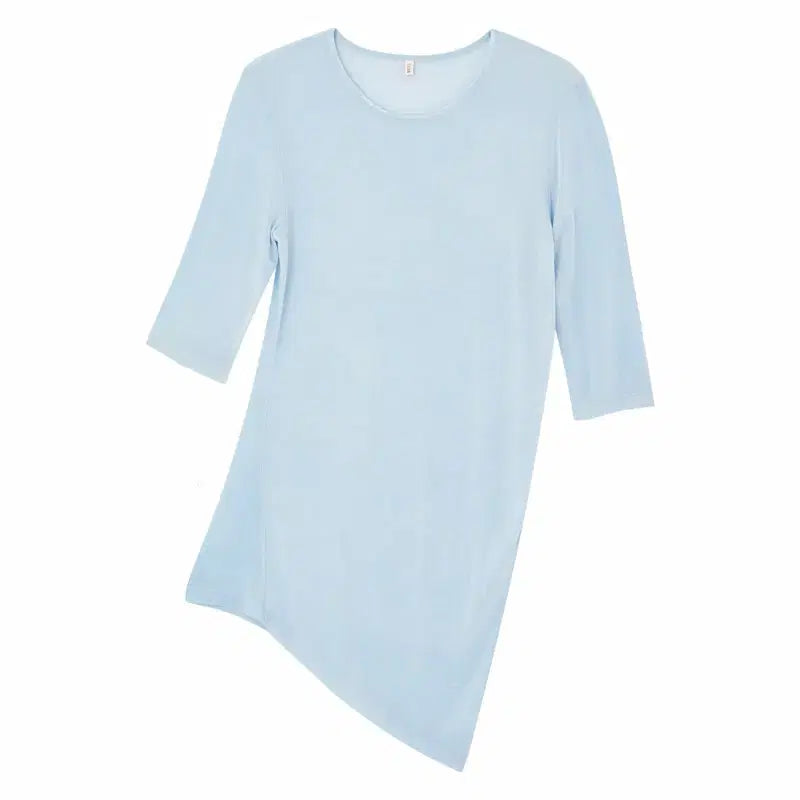 [BUNJANG] Teak Viscose Drape Top (Blue) / 티크 드레이프 탑 (블루)