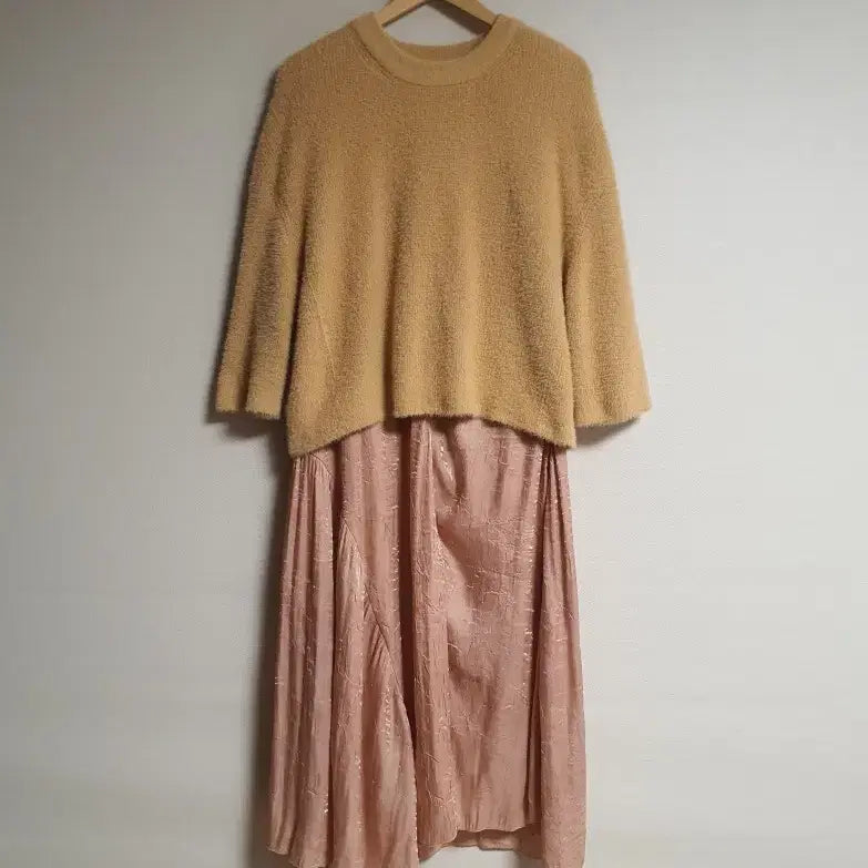 [BUNJANG] System Detachable Knit Sleeveless Crinkle Dress / 시스템 system  디테처블 니트 슬리브리스 크링클 원피스 프리사이즈