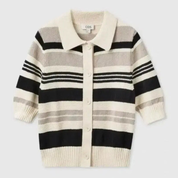 [BUNJANG] COS Striped Knit Cardigan - Size S / COS 코스 스트라이프 니트  가디건 S