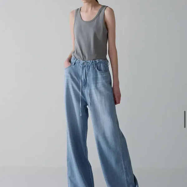 [BUNJANG] Facadepattern Summer Wide Denim Pants / 파사드패턴 썸머 와이드 데님