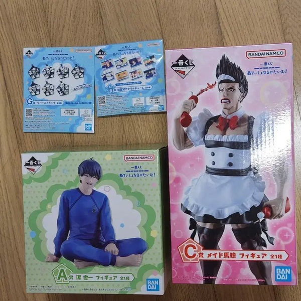 [BUNJANG] Blue Lock Isagi & Mamamoo Maid Figure Set (Sealed) / 미개봉칼박) 블루록 a상 + c상