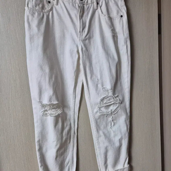 [BUNJANG] All Saints White Cut Jeans Women's Size 28 / (정품) 올세인츠 화이트 진 컷팅진 여성 28 청바지