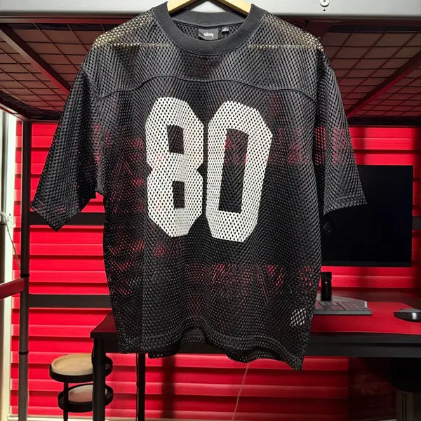 [BUNJANG] Stussy Team Jersey 80 Black / 스투시 팀 저지 80 블랙 (L / A급)