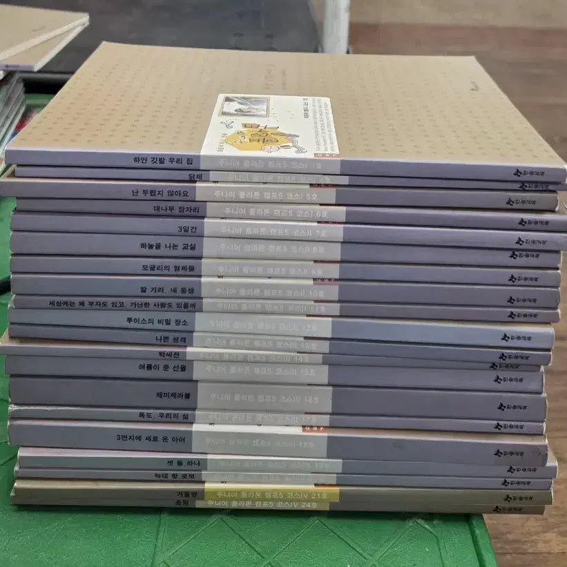 [BUNJANG] Hansol Education Junior Plato (Camp 5) 24-Volume Set Children's Books / 주니어플라톤(캠프5) 한솔교육 24권 세트 어린이책 중고책