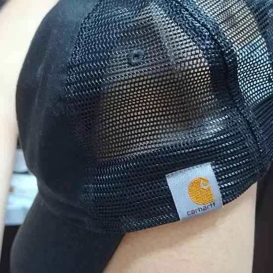 [BUNJANG] Carhartt Black Mesh Ball Cap / 칼하트 볼캡 검정색 메쉬캡