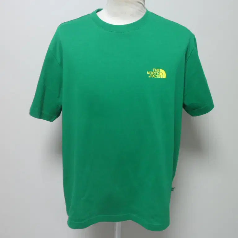 [BUNJANG] The North Face Men's Round Neck T-Shirt Green Size 95 M / 노스페이스/남성/일상복/반팔/라운드 티셔츠/95사이즈/새제품수준