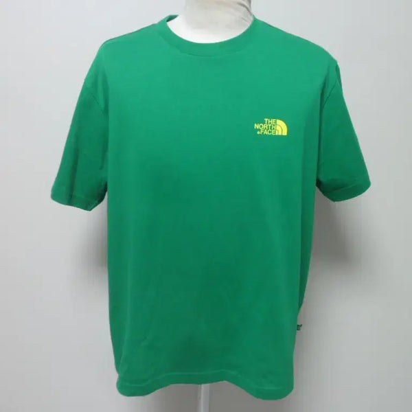 [BUNJANG] The North Face Men's Round Neck T-Shirt Green Size 95 M / 노스페이스/남성/일상복/반팔/라운드 티셔츠/95사이즈/새제품수준