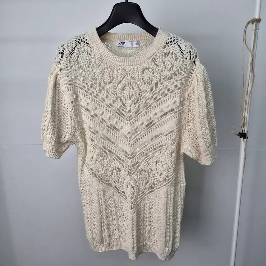[BUNJANG] Zara 6G13 Short Sleeve Knit T-Shirt Women's M / 자라 반팔니트 티셔츠 여성M 6G13