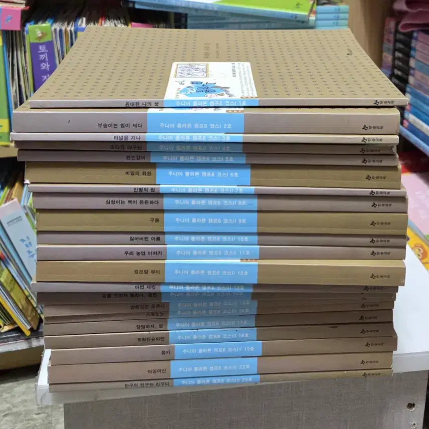 [BUNJANG] Hansol Education Junior Plato (Camp 6) 23-Book Set Children's Used Books / 주니어플라톤(캠프6) 한솔교육 23권 세트 어린이책 중고책