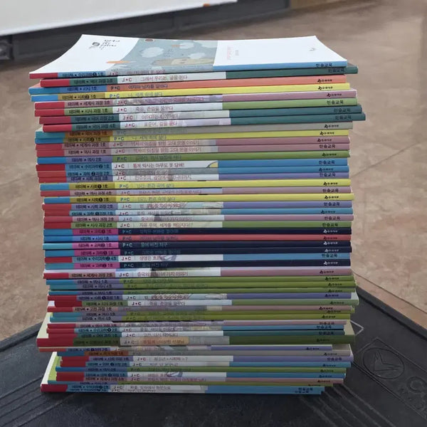 [BUNJANG] Hansol Education Junior Plato (Hansol M Plato, Theme Book) 53-Volume Set Children's Books / 주니어플라톤(한솔M플라톤,테마북) 한솔교육 53권 세트 어린이책 중고책