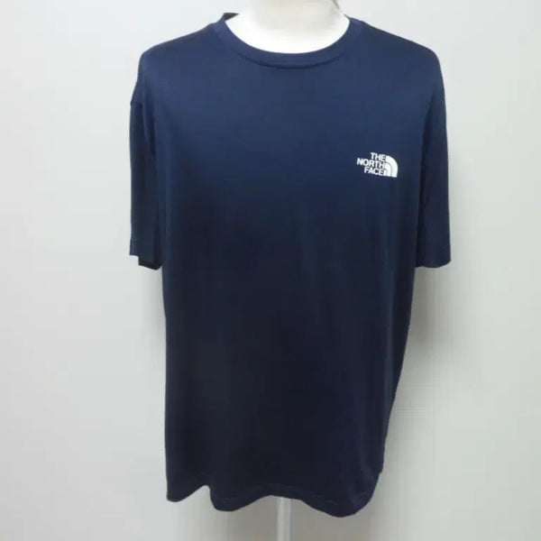 [BUNJANG] The North Face Men's Navy Mesh Logo T-Shirt (XL) / 노스페이스/남성/일상복/반팔/라운드 티셔츠/105사이즈/상태최상