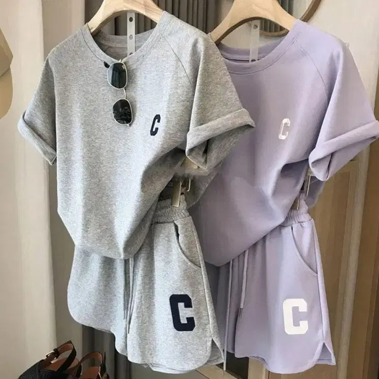 [BUNJANG] Comfortable Loose Fit Short Sleeve & Shorts Set / 실속코디 루즈핏 반팔 반바지 세트
