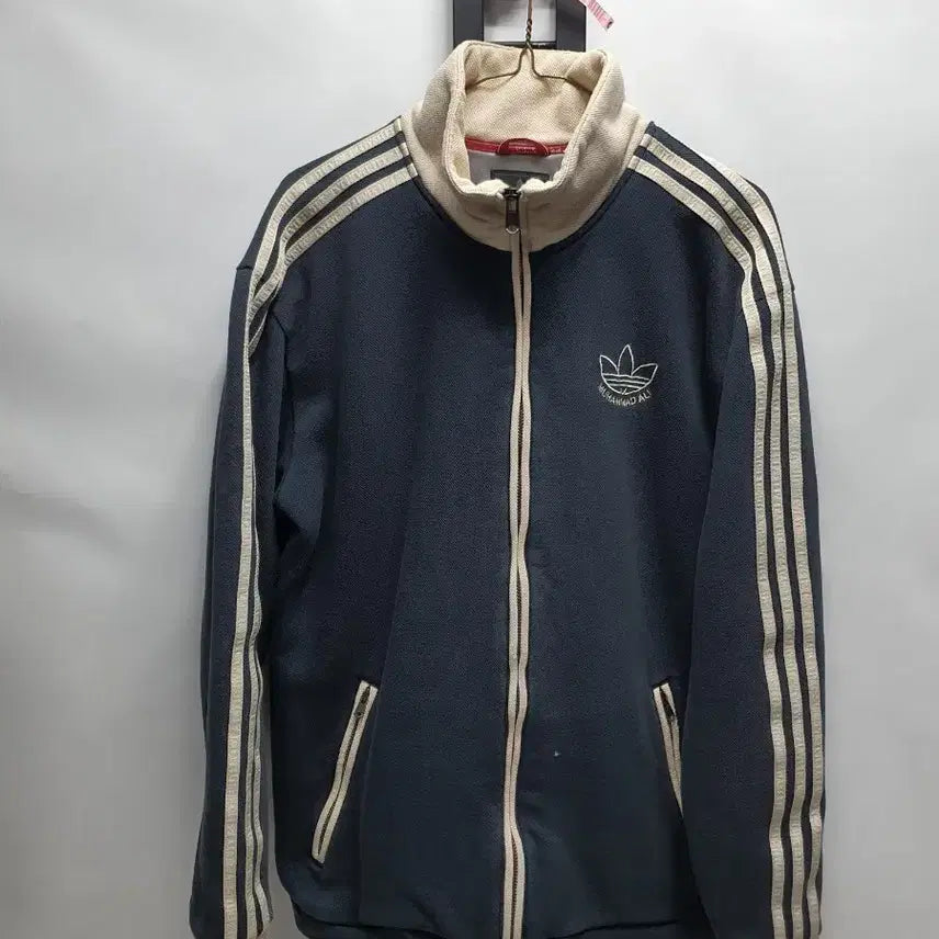 [BUNJANG] Adidas Muhammad Ali Vintage Track Top Navy / 아디다스 무하마드 알리 트랙탑 네이비 빈티지 져지 105