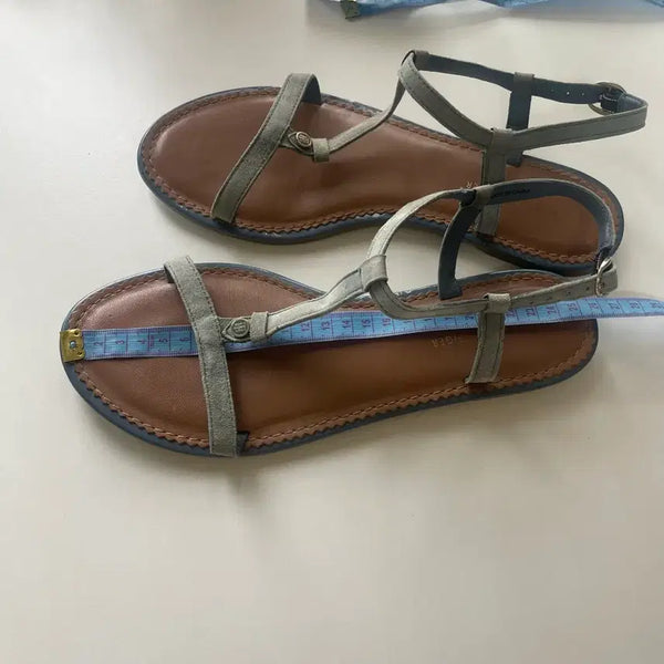 [BUNJANG] Tommy Hilfiger Suede Leather Sandals (Size 245-250) / 타미 힐피거 소가죽 샌들 스웨이드 사이즈250 사이즈245