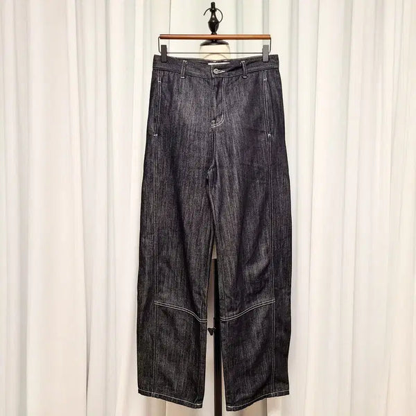 [BUNJANG] Beslow Straight Fit Black Denim Pants / 비슬로우 일자 핏 흑청 데님 팬츠