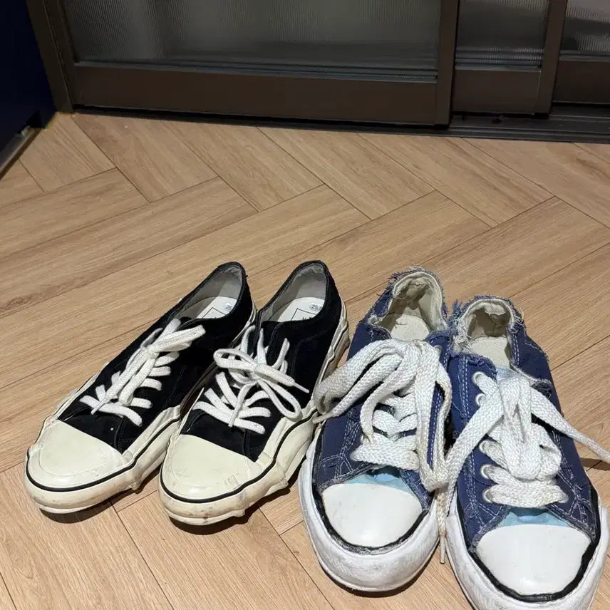 [BUNJANG] Mihara Yasuhiro x Nigel Cabourn Low Cut Sneakers Navy (Size 39) & Unique Daily Sneakers (Size 255) / 미하라 야스히로 신발