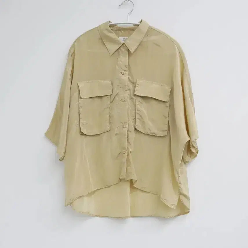 [BUNJANG] Tomboy Chattering Overfit Shirt Blouse / 톰보이 찰~랑 오버핏 셔츠 블라우스