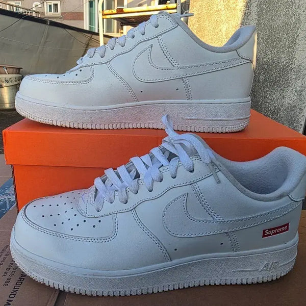[BUNJANG] Nike Air Force 1 Supreme White / 나이키 에어포스1 슈프림 화이트 265