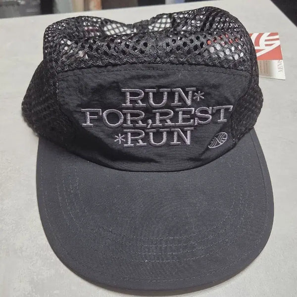 [BUNJANG] Minasu Run Forest Run Mesh Cap Hat Black / (새상품) 미나수 런 포레스트런 매쉬캡 모자 블랙
