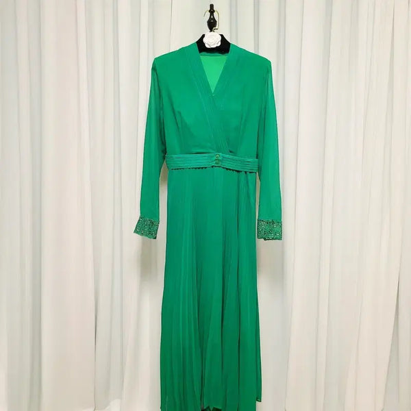 [BUNJANG] Imported Pleated Maxi Dress / 수입의류 플리츠 맥시 드레스