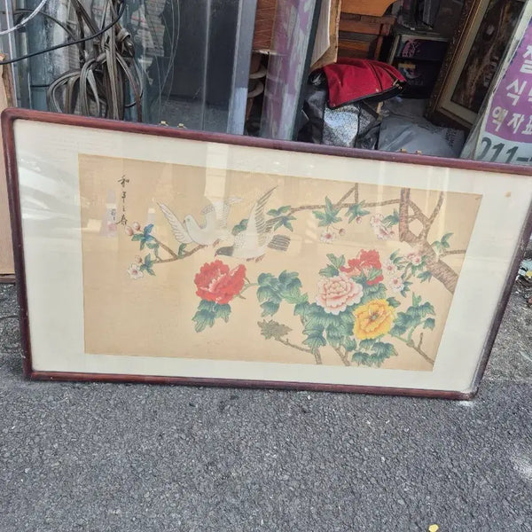 [BUNJANG] Bird and Flower Painting Framed Art / 화조도 액자