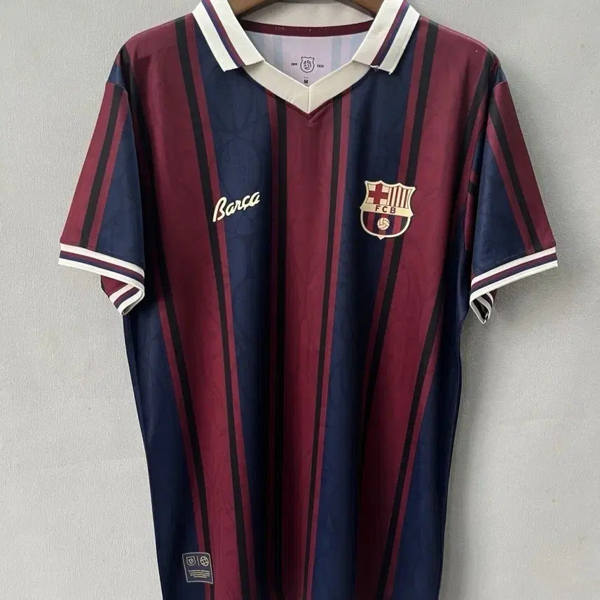 [BUNJANG] FC Barcelona Navy/Burgundy Jersey / FC바르셀로나 져지 스페인