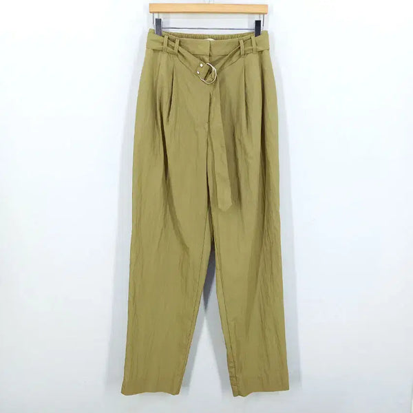 [BUNJANG] The Handsome Summer Women's Banding Loose Fit Pants Khaki Beige / 더스토어 한섬 여 여름 밴딩 루즈핏팬츠 카키베이지64(HU45918)