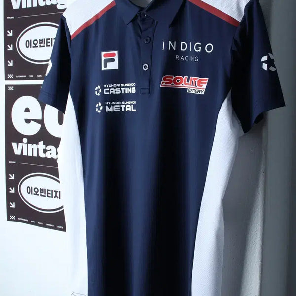 [BUNJANG] Fila Short Sleeve Collar T-Shirt (Functional) H35183 / (M-L) 휠라 반팔 카라 티셔츠 새상품 기능성 현대성우-H35183