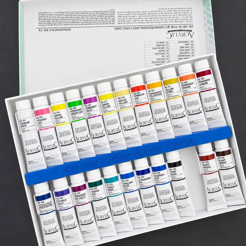[BUNJANG] Shinhan Professional Acrylic Color 20ml 24 Colors / 신한 전문가용 아크릴칼라 20ml 24색