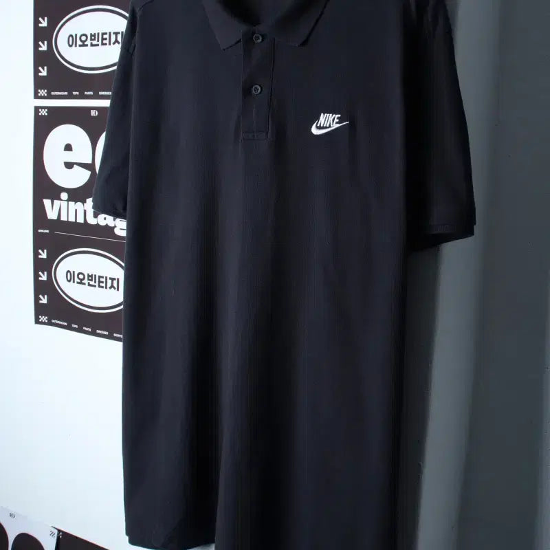 [BUNJANG] Nike Swoosh Big Size Short Sleeve Polo T-Shirt (2XL-3XL) / (2XL-3XL) 나이키 반팔 카라 티셔츠 빅사이즈 스우시-H35193