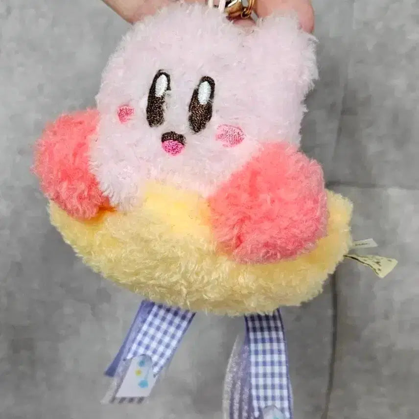 [BUNJANG] Kirby Fluffy Star Mascot Keychain / 커비 플러피 스타 마스코트 인형 키링