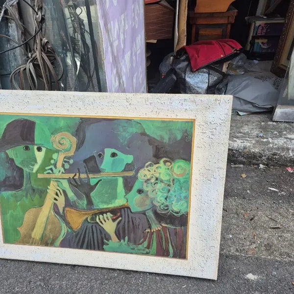 [BUNJANG] Wooden Board Painting (92x66cm) / 92   66 센치목판그림
