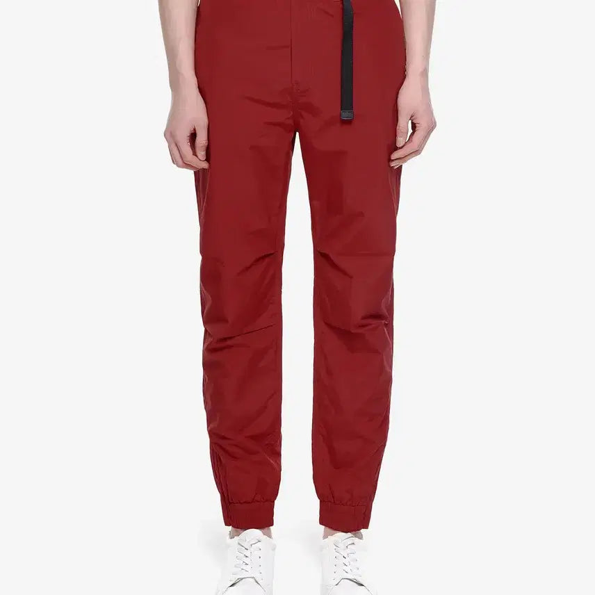 [BUNJANG] Musinsa Standard Track Webbing Belt Jogger Pants Red / 무신사 트랙 웨빙 벨트 조거 팬츠 30사이즈 레드
