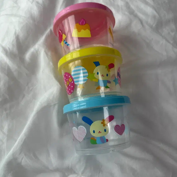[BUNJANG] Sanrio Usahana Food Container Set (3 Pieces) / 우사하나 반찬통 3p