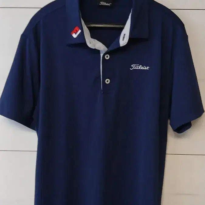 [BUNJANG] Titleist FJ Golf Apparel Navy Short Sleeve Polo Shirt L / 타이틀리스트 FJ골프웨어 네이비 반팔 카라티 L사이즈 상태좋음