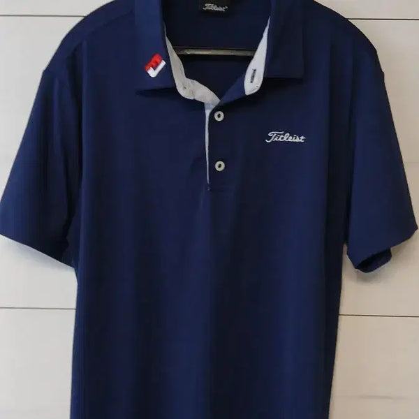 [BUNJANG] Titleist FJ Golf Apparel Navy Short Sleeve Polo Shirt L / 타이틀리스트 FJ골프웨어 네이비 반팔 카라티 L사이즈 상태좋음