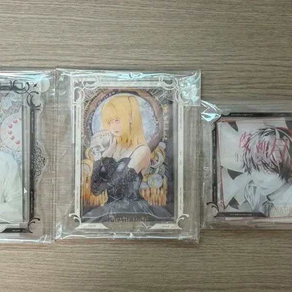 [BUNJANG] Death Note Exhibition Bundle Set Acrylic Standee - L, Misa, Light / [일괄] 데스노트 전시회 아크릴 엘 미사 라이토