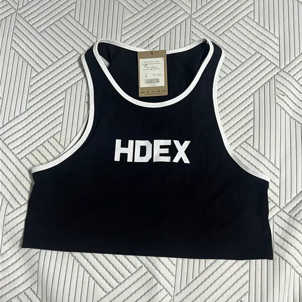 [BUNJANG] Hardex Women's Crop Sleeveless T-Shirt - Black / 하덱스 우먼스 크롭 슬리브 L 여성 반팔 민소매 나시 블랙