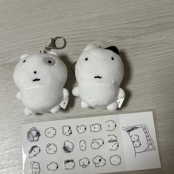 [BUNJANG] Nunmeongi Cat Tumblbug Pledging Keyring Set / 눈멍이 냥이 텀블벅 후원 키링세트 판매 단순 보관제품