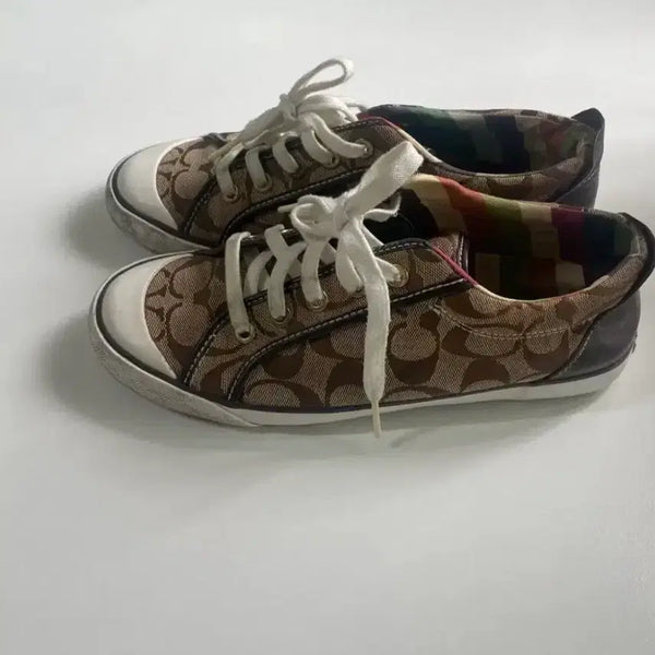 [BUNJANG] Coach Natural Leather Sneakers Size 8 / [250] 코치 스니커즈 천연가죽 사이즈8