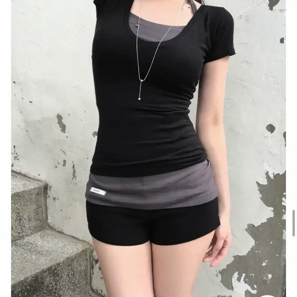 [BUNJANG] Charcoal Modal Long Halter Sleeveless Top / 차콜 백버튼 모달 롱 홀터 슬리브리스(1회착용)
