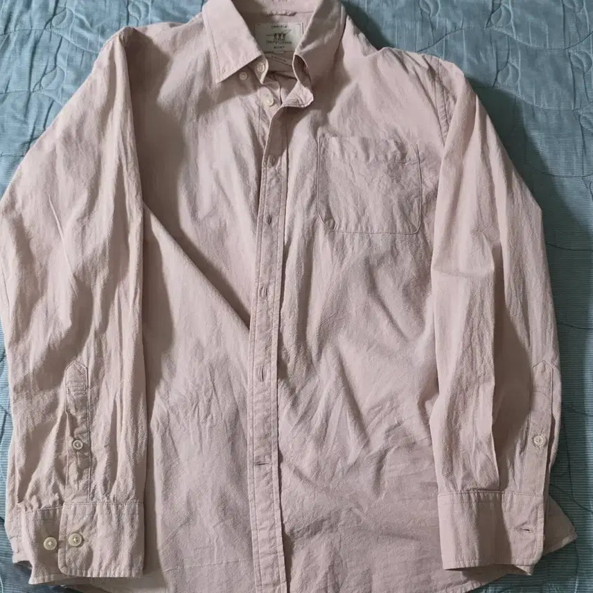 [BUNJANG] Henry Cotton Cotton Seersucker Shirt Pink Size 100 / 헨리 코튼 코튼 시어서커 셔츠 핑크 100사이즈